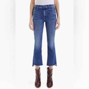 Mother The Insider Step Hem Crop Bootcut Jeans